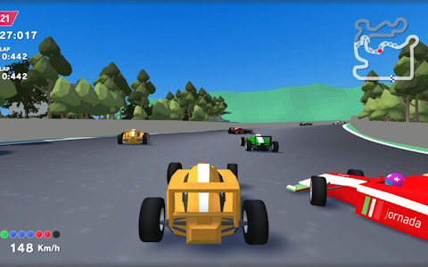 簡単操作で楽しめる本格レースゲーム「ハイパートルクレーシング」が配信開始！