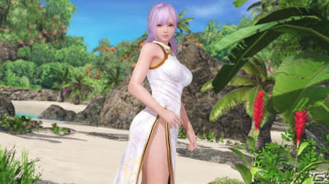 「DEAD OR ALIVE XVV」胸元と腰回りがセクシーなチャイナメイド風水着「百花献瑞」が登場！国際版オリジナル水着が国内版にもの画像9