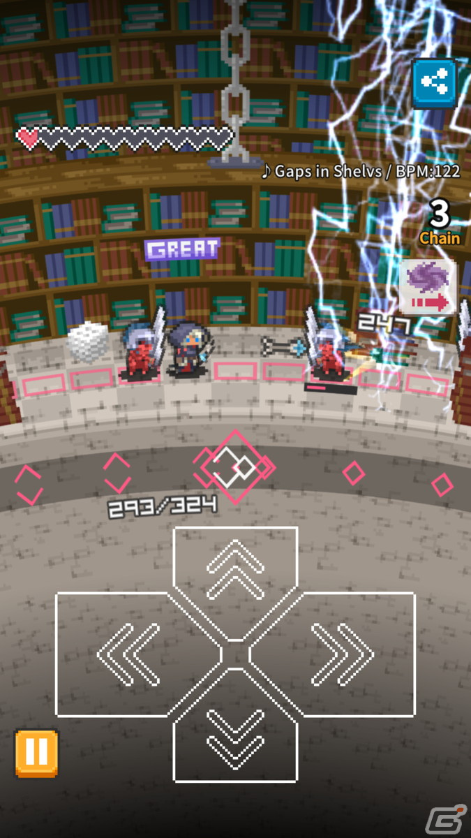 リズムと共に斬り結ぶハクスラRPG「Lilt Way」が配信開始！チュートリアルクリアで300ジェムのプレゼントもの画像3