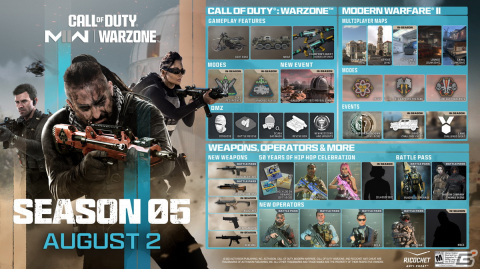 「CoD:MWII」＆「CoD:Warzone」のシーズン05が8月3日に開幕！4つの新マップや新しいモードも登場の画像1