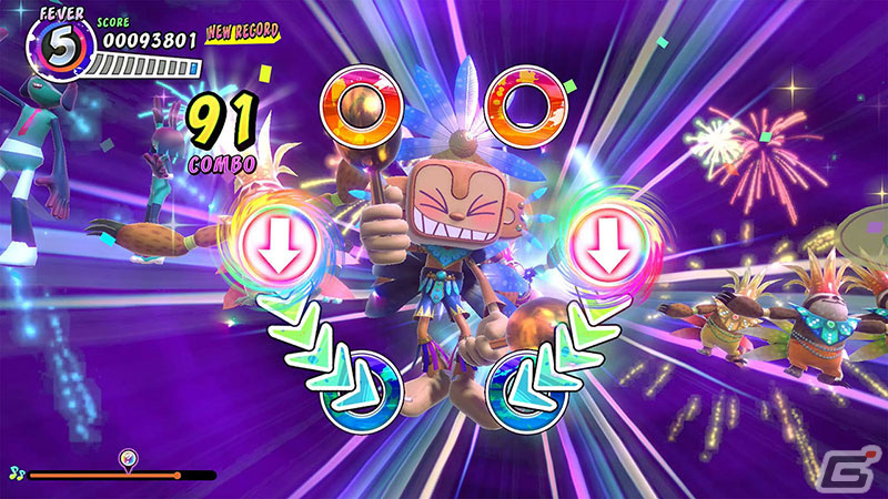 サンバDEアミーゴ：パーティーセントラル」キャラクターやシステムを