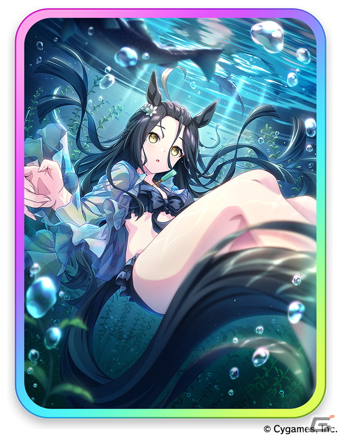 ウマ娘 プリティーダービー」新たな育成ウマ娘として水着姿の