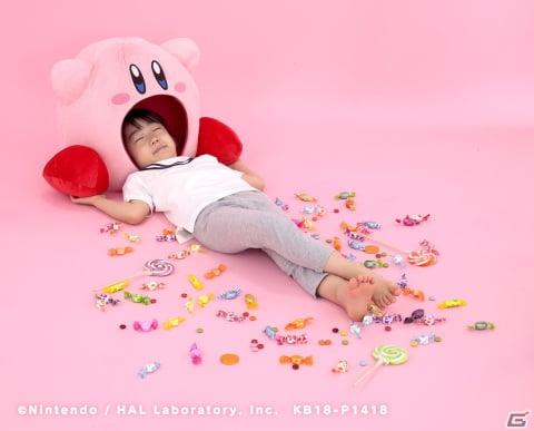 全高約38cmのカービィにすいこまれる！ぬいぐるみ「すいこみっ！カービィ」が再販決定の画像1