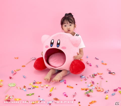 全高約38cmのカービィにすいこまれる！ぬいぐるみ「すいこみっ！カービィ」が再販決定の画像2