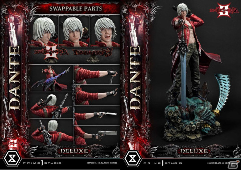 「デビル メイ クライ 3」ダンテの1/4ポリストーン製スタチューが予約開始！バージルと組み合わせてダブル・ジャックポットの再現もの画像5