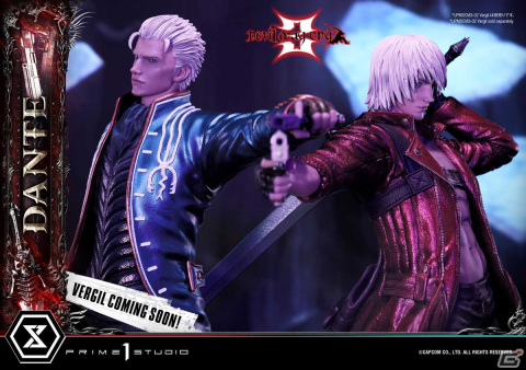 「デビル メイ クライ 3」ダンテの1/4ポリストーン製スタチューが予約開始！バージルと組み合わせてダブル・ジャックポットの再現もの画像8