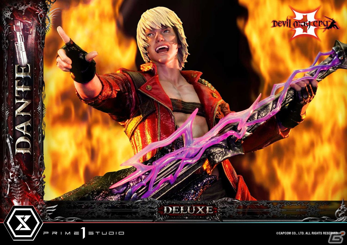 「デビル メイ クライ 3」ダンテの1/4ポリストーン製スタチューが予約開始！バージルと組み合わせてダブル・ジャックポットの再現もの画像6
