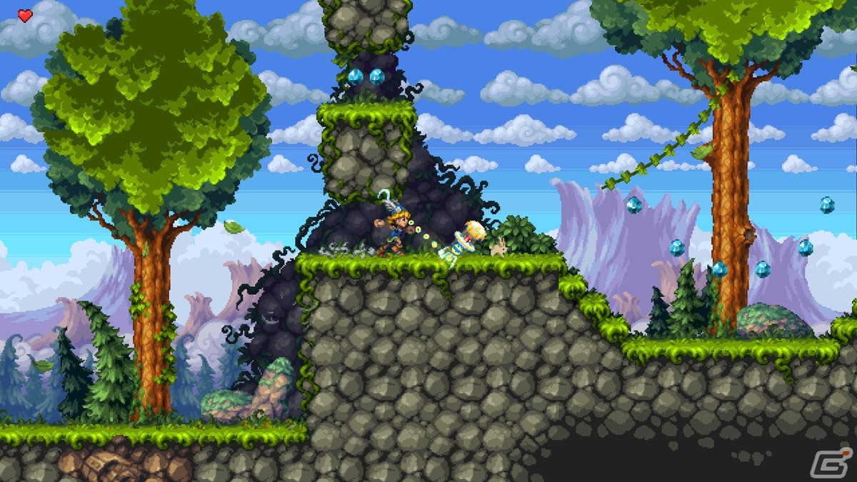 16ビットで描かれた北欧神話の世界を舞台にしたプラットフォーム・ゲーム「タイニー・ソー」がSwitchで配信開始！の画像8
