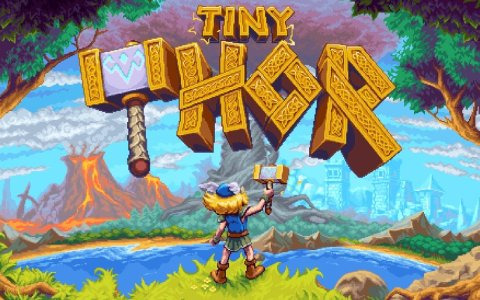 16ビットで描かれた北欧神話の世界を舞台にしたプラットフォーム・ゲーム「タイニー・ソー」がSwitchで配信開始！