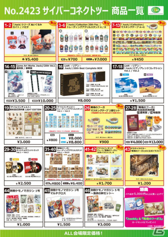 サイバーコネクトツーが「コミックマーケット102」に出展！公式オンラインショップでは8月10日より最大58％OFFのサマーキャンペーンもの画像14