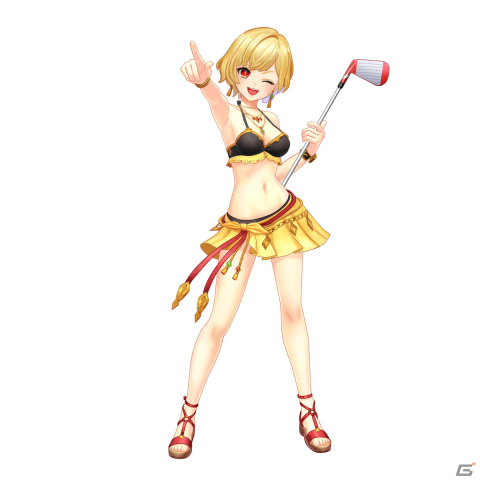 「白猫GOLF」にシャルロット（CV：内田真礼）の水着ウェア「スタンド・アット・イース」が登場！の画像3