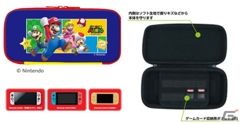 「スーパーマリオ」シリーズのNintendo Switchアクセサリー（全2種）が10月下旬に発売！マリオたちの冒険の始まりをイメージしたデザインにの画像2