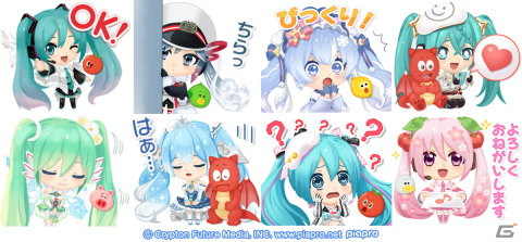 「LINE バブル2」が初音ミクとコラボ！初音ミク 16th Anniversary、雪ミク 2023、桜ミクなどがゲーム内に登場の画像2