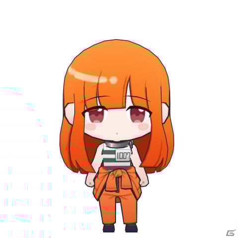 カラフルピーチ えとさん うりさん 脱獄ごっこPRO」カラフルピーチのスキンに囚人服姿のえとさん