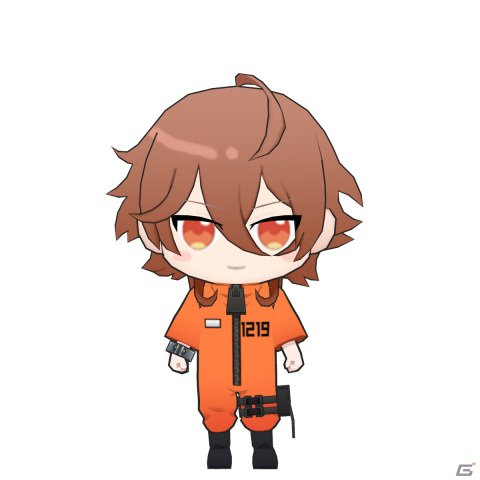 脱獄ごっこPRO」カラフルピーチのスキンに囚人服姿のえとさん