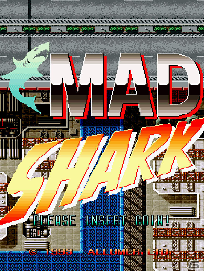 「アーケードアーカイブス マッドシャーク」が8月10日に配信！1993年にアルュメから発売されたSTGの画像1
