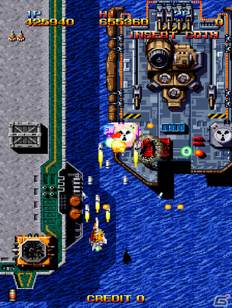 「アーケードアーカイブス マッドシャーク」が8月10日に配信！1993年にアルュメから発売されたSTGの画像5