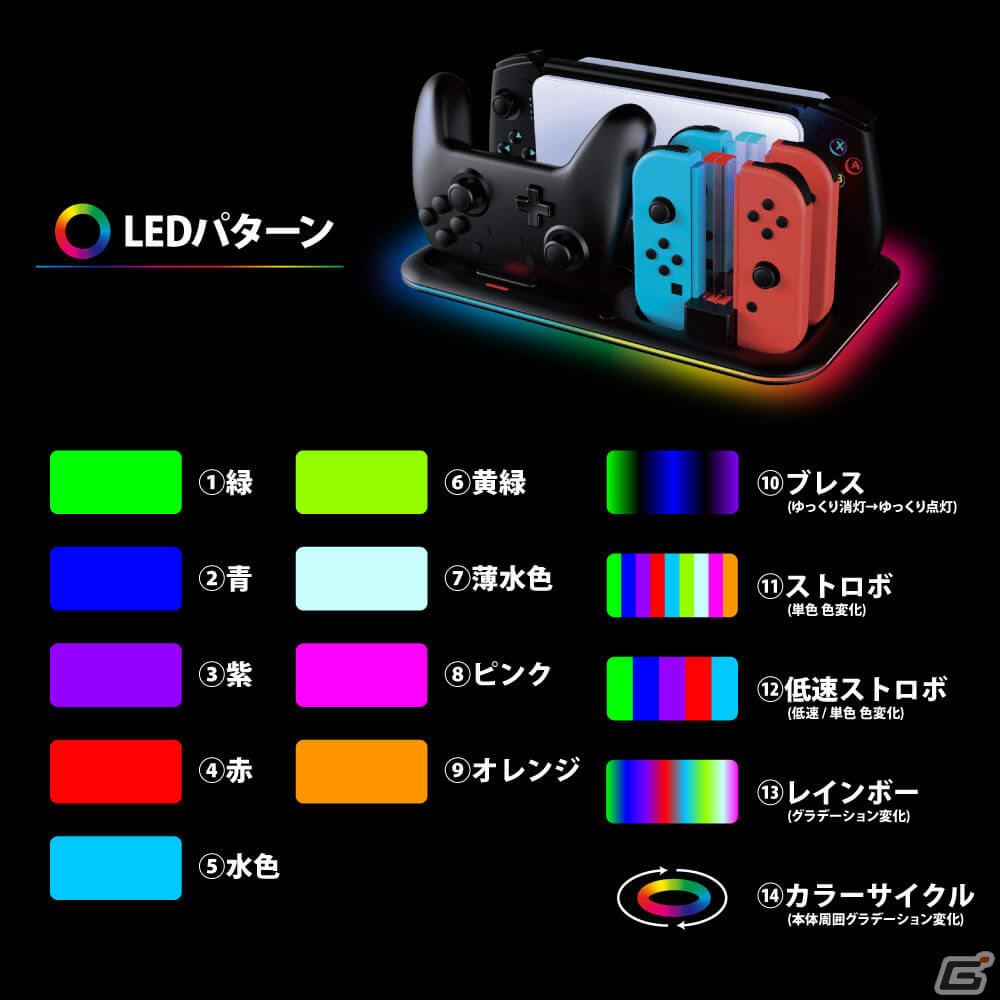 Switch本体や周辺機器をまとめて収納＆充電できる「ゲーミング充電ステーション」が発売！の画像4