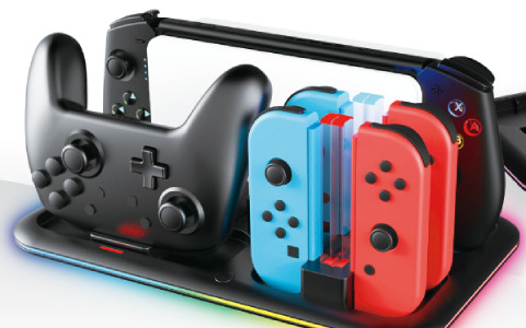 Switch本体や周辺機器をまとめて収納＆充電できる「ゲーミング充電ステーション」が発売！
