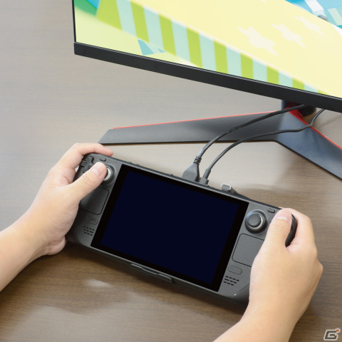 Steam Deckをテレビやモニターに4K・30Hzで出力できる「シンプルドックSD」が8月17日に発売！接続したまま操作が可能の画像3