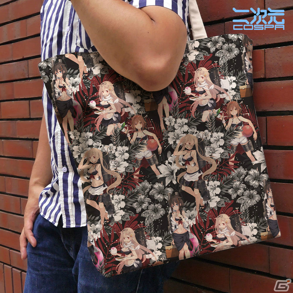 「艦これ」タスカルーサのフルグラフィックTシャツや白露型・航空母艦デザインのアロハ風ラージトートが登場！の画像5