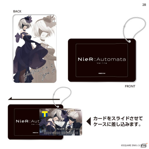 アニメ「NieR:Automata Ver1.1a」2Bと9Sの描き下ろしイラストを使用したTカードが登場！アクスタ付きスタンドやカードケースなどのグッズもの画像5