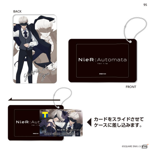 アニメ「NieR:Automata Ver1.1a」2Bと9Sの描き下ろしイラストを使用したTカードが登場！アクスタ付きスタンドやカードケースなどのグッズもの画像6