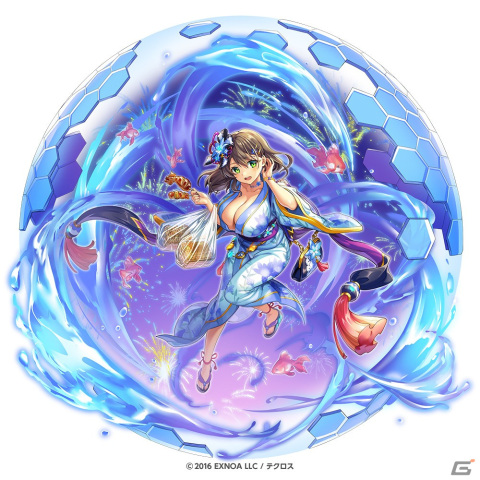 「神姫PROJECT」浴衣衣装のフォルセティが登場！新属性クエスト「氷晶の洞窟【EX】（難易度：MALICIOUS）」も追加の画像2