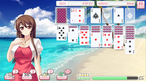 「Pretty Girls Klondike Solitaire PLUS」が配信！クールな美女からツンデレお嬢様まで11名の美少女とソリティアで勝負しようの画像3