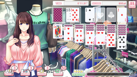 「Pretty Girls Klondike Solitaire PLUS」が配信！クールな美女からツンデレお嬢様まで11名の美少女とソリティアで勝負しようの画像6
