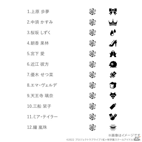 「スクフェス」シリーズ10周年を記念したコンセプトリング第3弾「虹ヶ咲学園スクールアイドル同好会」Ver.の予約受付が9月1日より開始！の画像3