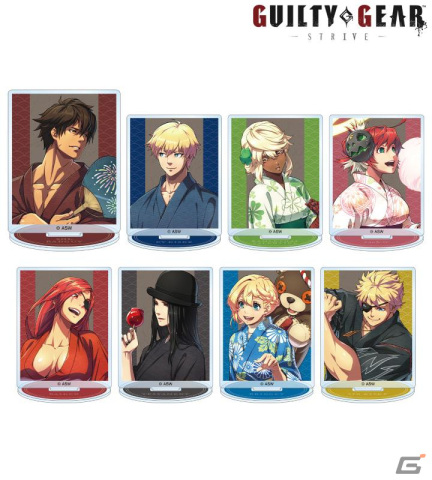 「GUILTY GEAR -STRIVE-」浴衣姿の描き下ろしイラストグッズがAMNIBUSでも発売！女性陣の普段とは違う髪型にも注目の画像2