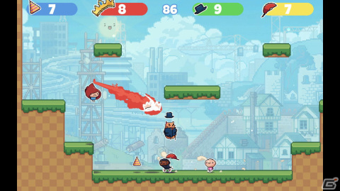 最大4人で楽しめるハイテンポ対戦アクションゲーム「King of the Hat（キング・オブ・ザ・ハット）」のSwitch版が配信開始！の画像2