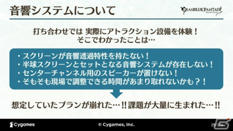 ゲーム以外でも最高のサウンドを目指して――世界観と体験を両立させた「グラブルミュージアム」MX4Dシアター制作事例【CEDEC2023】の画像12