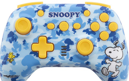 スヌーピーデザインのSwitch用ワイヤレスコントローラーとJoy-Conを装着したまま本体を収納できるポーチが登場！