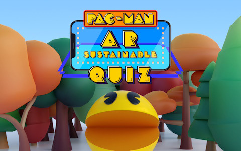 パックマンと一緒にサステナビリティを学べるARクイズ「PAC-MAN AR -sustainable quiz-」が9月4日より無料公開！