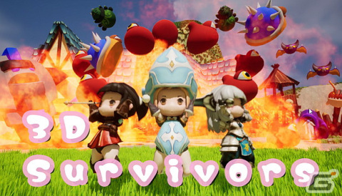 「3D Survivors」のSteamストアページが公開！360度全ての方向からモンスターが迫りくる3Dローグライクアクションの画像1