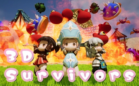 「3D Survivors」のSteamストアページが公開！360度全ての方向からモンスターが迫りくる3Dローグライクアクション