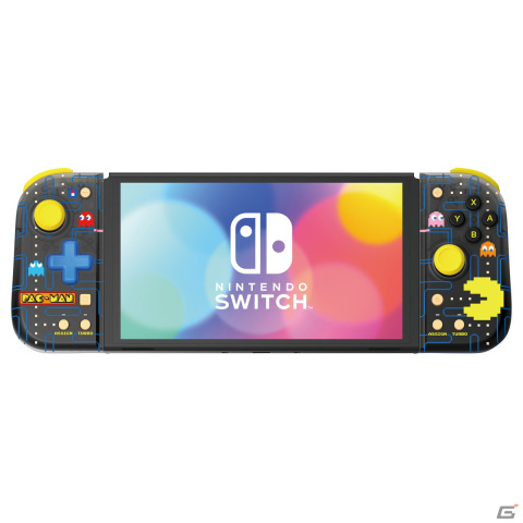 「グリップコントローラー Fit for Nintendo Switch PAC-MAN」が2023年10月に発売！昔懐かしいPAC-MANのゲーム画面をモチーフにしたデザインの画像1