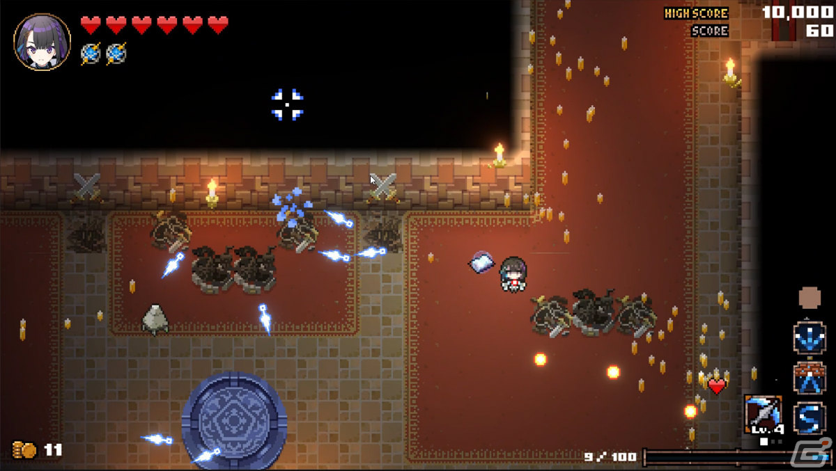 「HEAVEN SEEKER コノ残酷ナ世界ノ救イ方」が発表！自分だけの魔法を編み出せるツインスティック・ローグライトSTGの画像13