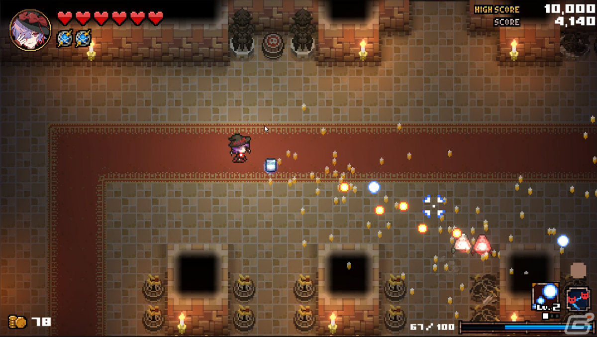 「HEAVEN SEEKER コノ残酷ナ世界ノ救イ方」が発表！自分だけの魔法を編み出せるツインスティック・ローグライトSTGの画像5