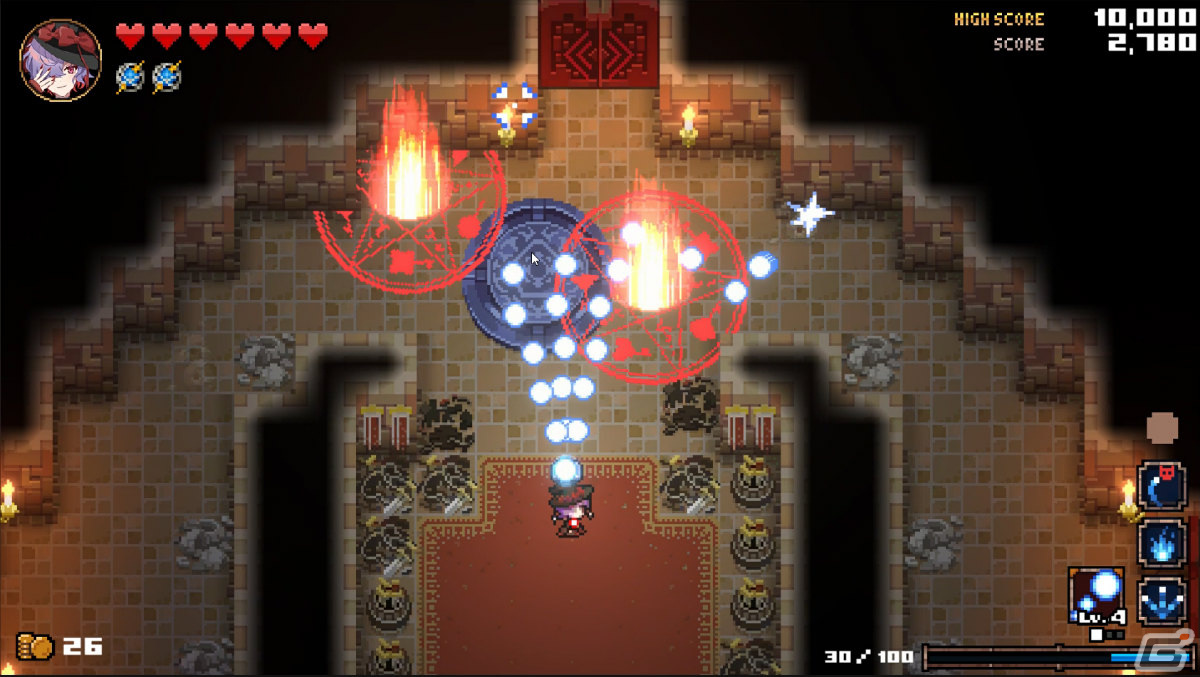 「HEAVEN SEEKER コノ残酷ナ世界ノ救イ方」が発表！自分だけの魔法を編み出せるツインスティック・ローグライトSTGの画像7
