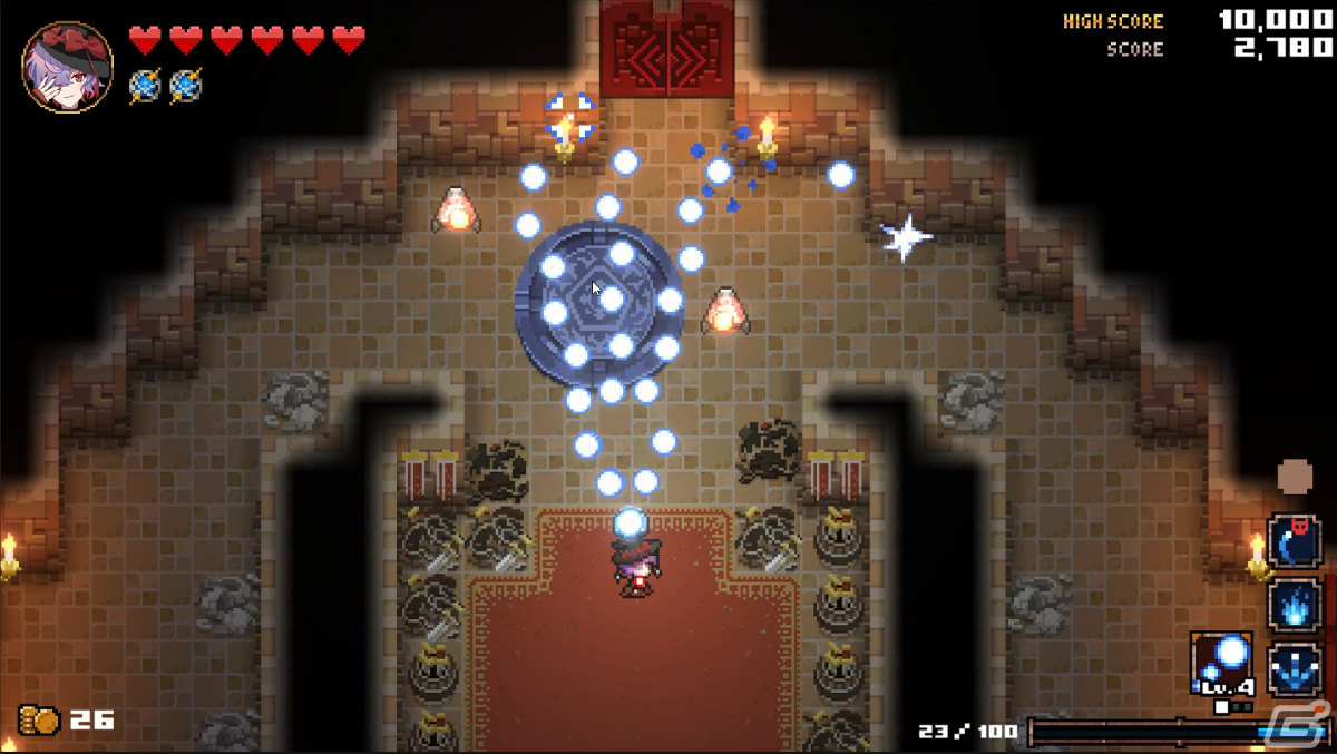 「HEAVEN SEEKER コノ残酷ナ世界ノ救イ方」が発表！自分だけの魔法を編み出せるツインスティック・ローグライトSTGの画像8