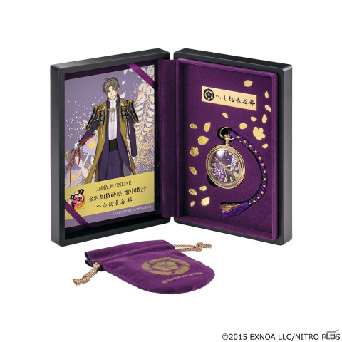 刀剣乱舞ONLINE」 加賀の蒔絵が施された懐中時計が登場！前田藤四郎