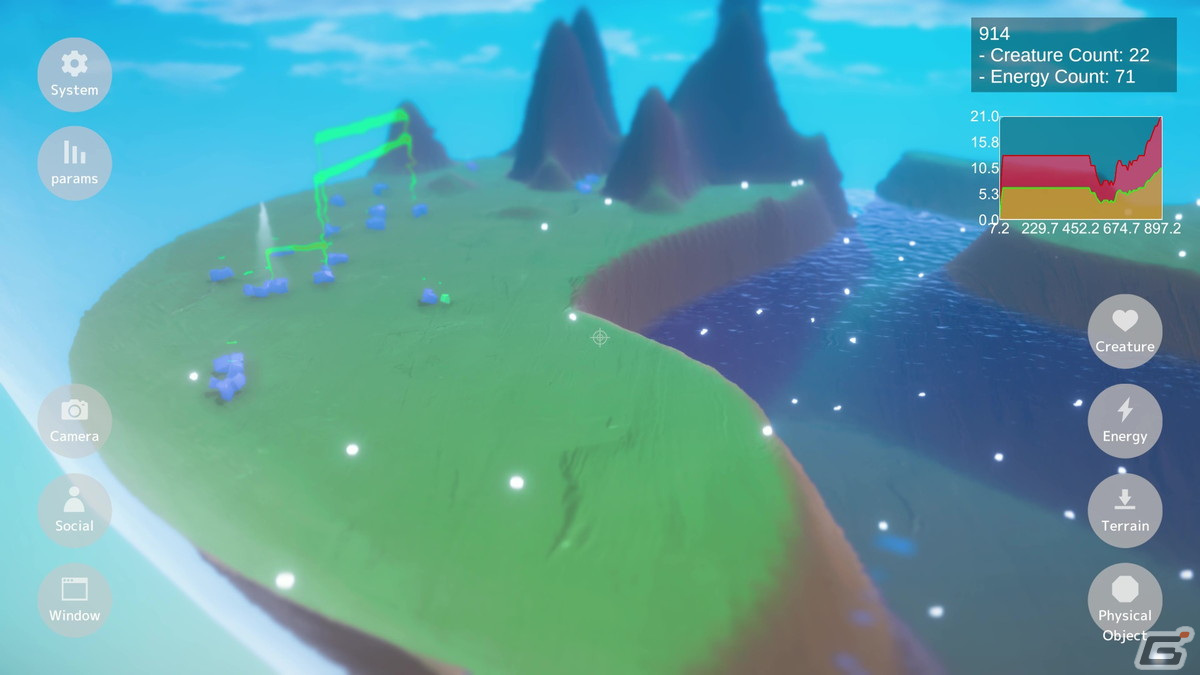 仮想生物の進化実験シミュレータ「ANLIFE: Motion-Learning Life Evolution」が発表！2023年内にSteamにてアーリーアクセス開始の画像5