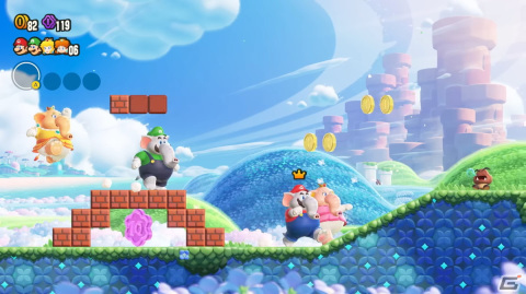 “ゾウ変身”やワンダーフラワー、オンラインプレイなど「スーパーマリオブラザーズ ワンダー Direct」で判明した新たな要素を紹介！の画像18