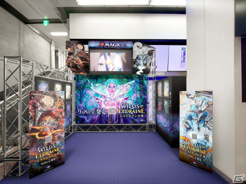「マジック：ザ・ギャザリング」エルドレインの森のカードアートが描かれた24種の広告が京王線新宿駅に登場！クリアファイルの限定配布もの画像4