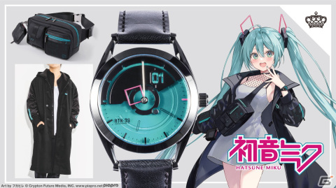 初音ミク×SuperGroupiesコラボによる腕時計、アウター、バッグ、財布の予約受付が開始！の画像1