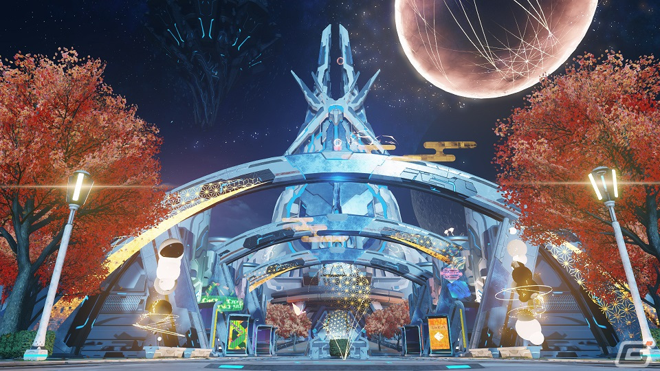 「PSO2 ニュージェネシス」でイベント「オータム'23」が開催！セントラルシティがお月見をテーマに飾り付けの画像1