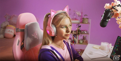 ネコミミゲーミングヘッドセット「Razer Kraken Kitty」シリーズ2製品とゲーミングキーボード「Razer BlackWidow V4 X」の予約受付が開始の画像1